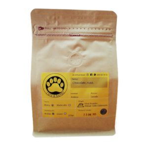 Café arábica blend molido de Morona Santiago empaquetado
